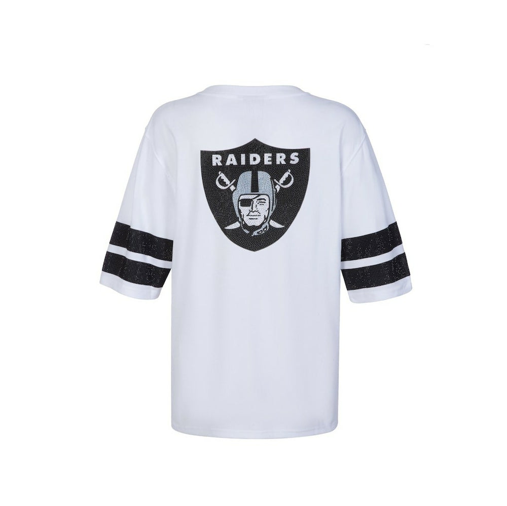 Las Vegas Raiders Cuce Women's Rhinestone V-Neck Tunic | NFL Near me