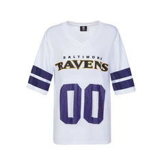 Baltimore Ravens Cuce Women's Rhinestone V-Neck Tunic | NFL Online