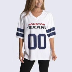Houston Texans Cuce Women's Rhinestone V-Neck Tunic | NFL Online