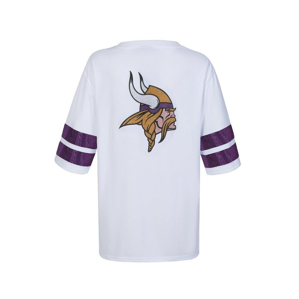 Minnesota Vikings Cuce Women's Rhinestone V-Neck Tunic | NFL Hot