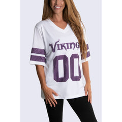 Minnesota Vikings Cuce Women's Rhinestone V-Neck Tunic | NFL Hot