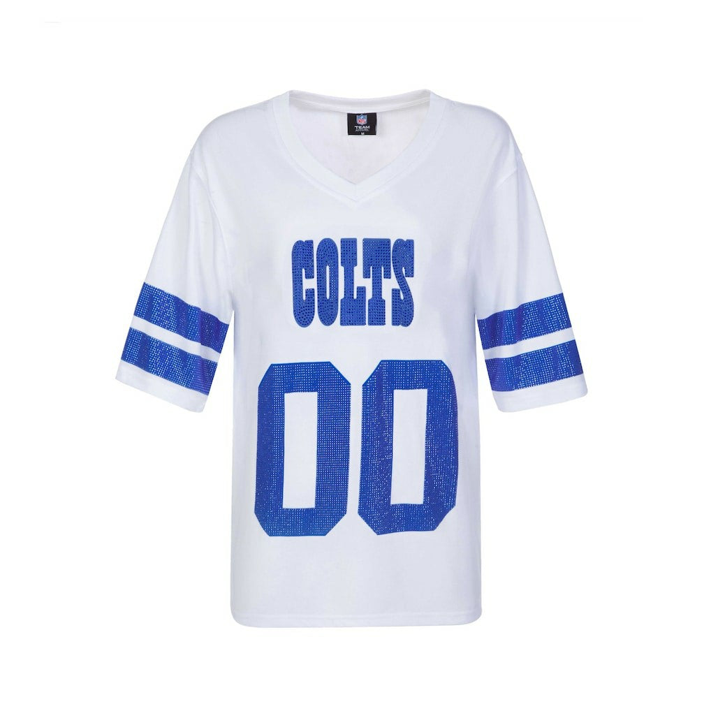 Indianapolis Colts Cuce Women's Rhinestone V-Neck Tunic | NFL Online