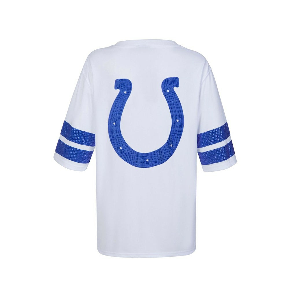 Indianapolis Colts Cuce Women's Rhinestone V-Neck Tunic | NFL Online