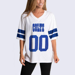 Indianapolis Colts Cuce Women's Rhinestone V-Neck Tunic | NFL Online