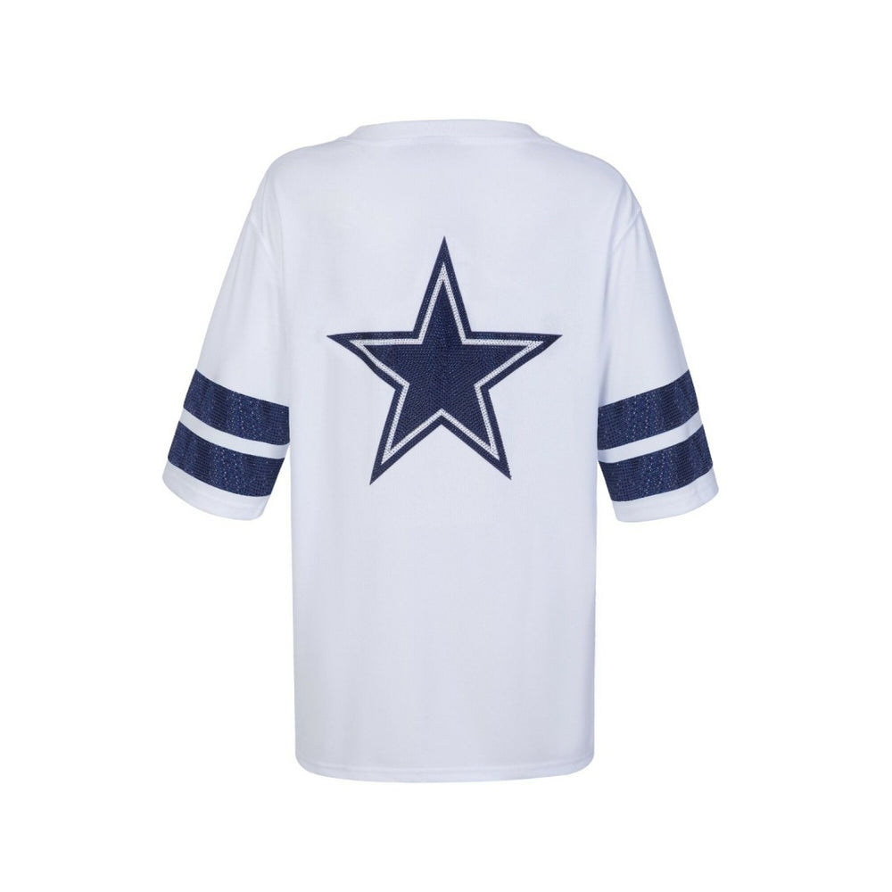 Dallas Cowboys Cuce Women's Rhinestone V-Neck Tunic | NFL Outlet