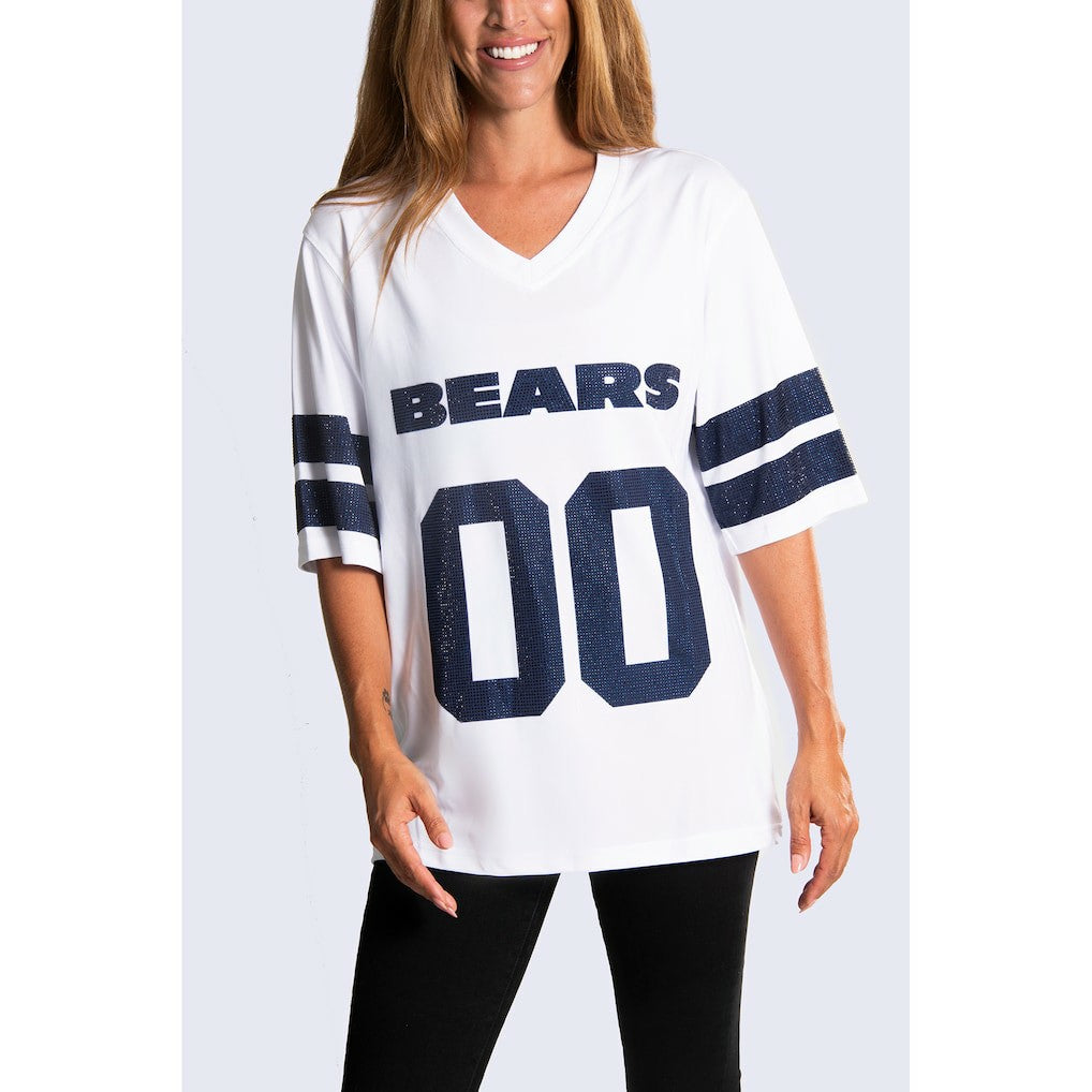Chicago Bears Cuce Women's Rhinestone V-Neck Tunic | NFL Online