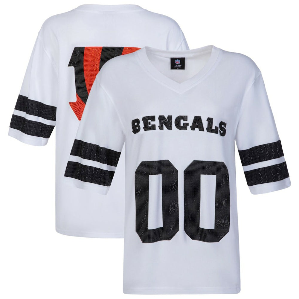 Cincinnati Bengals Cuce Women's Rhinestone V-Neck Tunic | NFL Discount