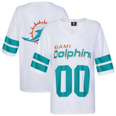 Miami Dolphins Cuce Women's Rhinestone V-Neck Tunic | NFL Discount