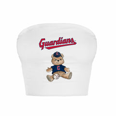 Cleveland Guardians Tiny Turnip Women's Teddy Bear Crop Tube Top - MLB Tops