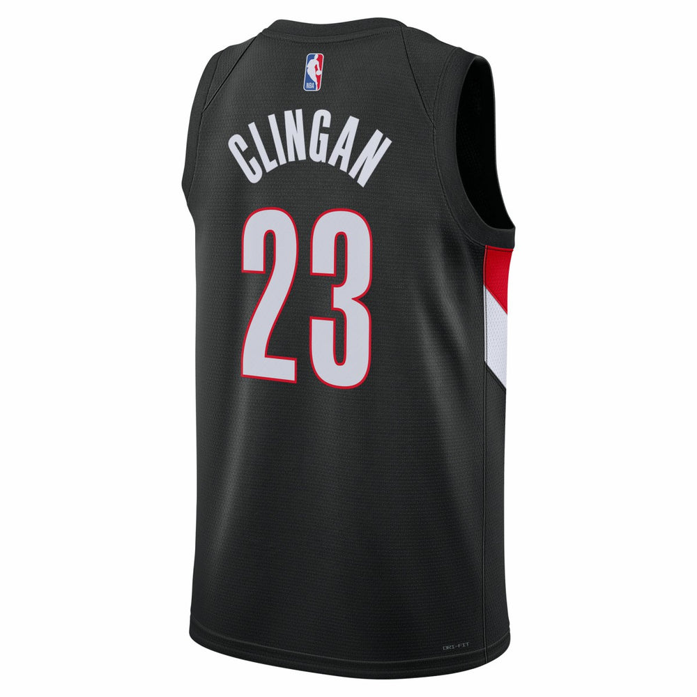 Black Donovan Clingan Portland Trail Blazers Unisex Swingman Jersey | NBA