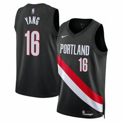 Black Yang Hansen Portland Trail Blazers Unisex Swingman Jersey | NBA