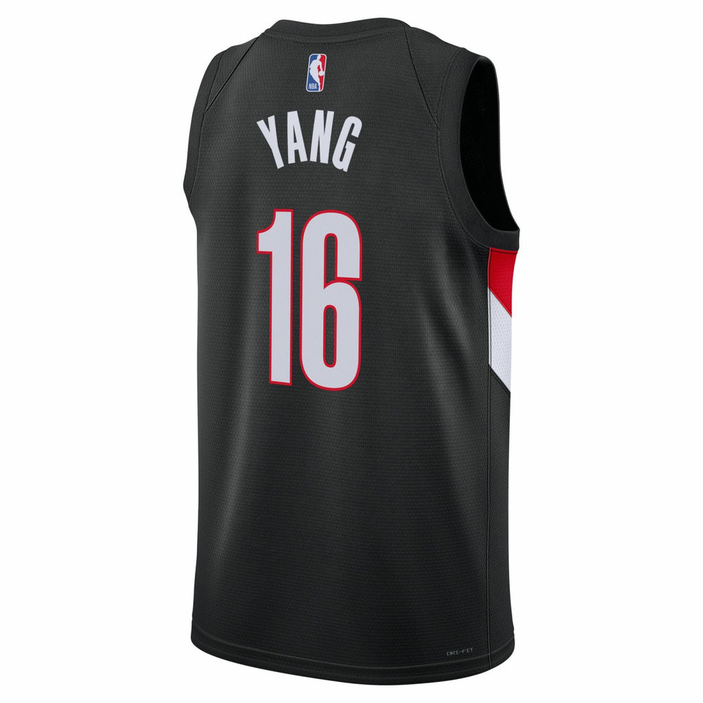 Black Yang Hansen Portland Trail Blazers Unisex Swingman Jersey | NBA