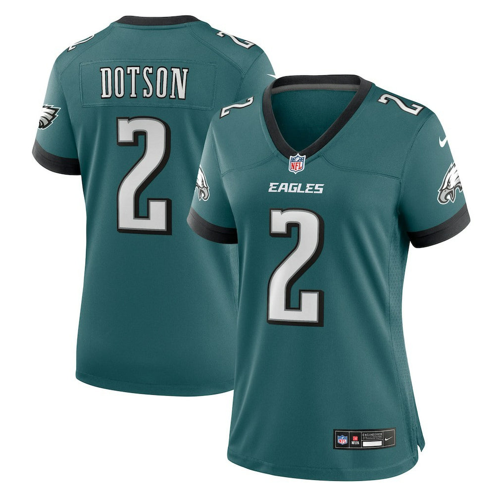 Philadelphia Eagles Jahan Dotson  Women's Team Game Jersey | NFL Outlet