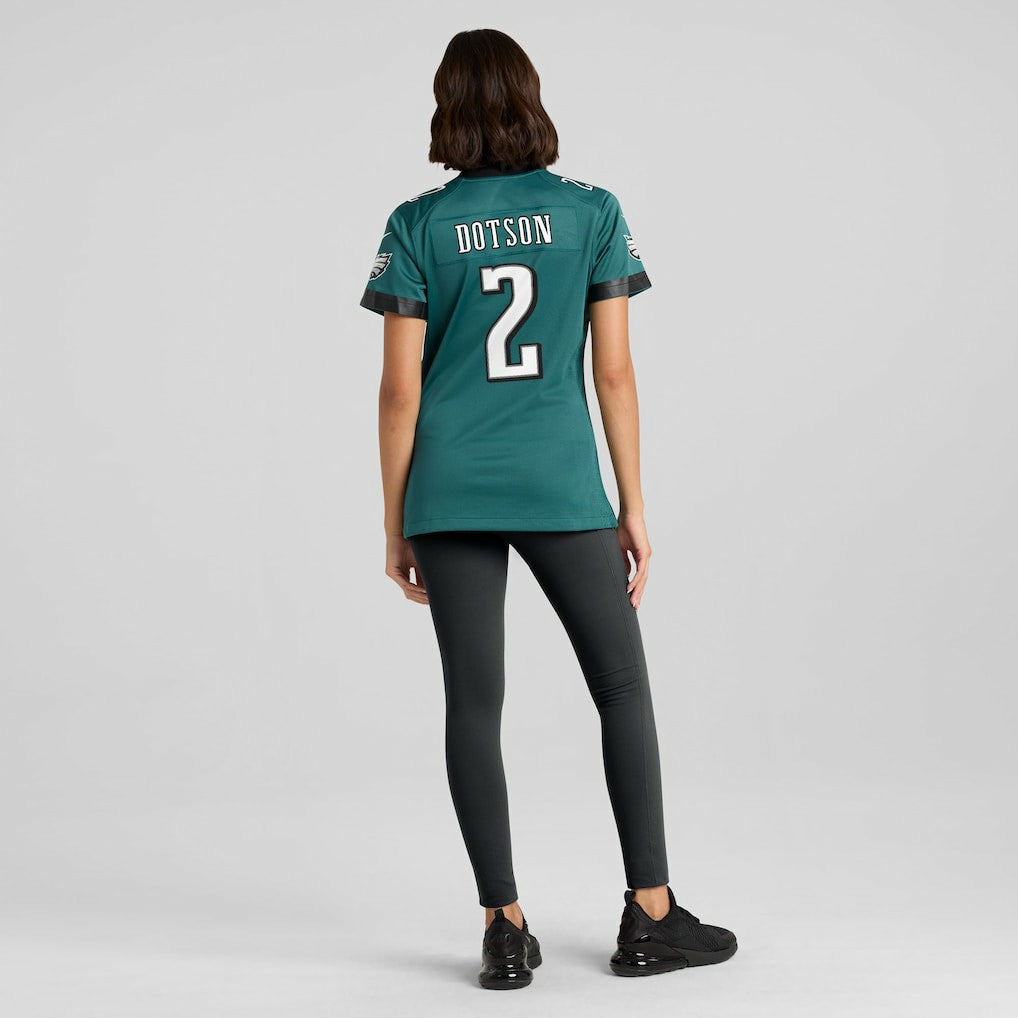 Philadelphia Eagles Jahan Dotson  Women's Team Game Jersey | NFL Outlet