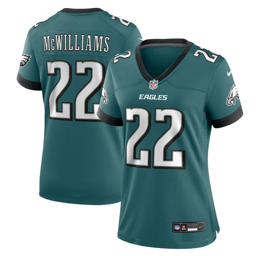 Philadelphia Eagles Mac McWilliams  Women's Team Game Jersey | NFL Outlet