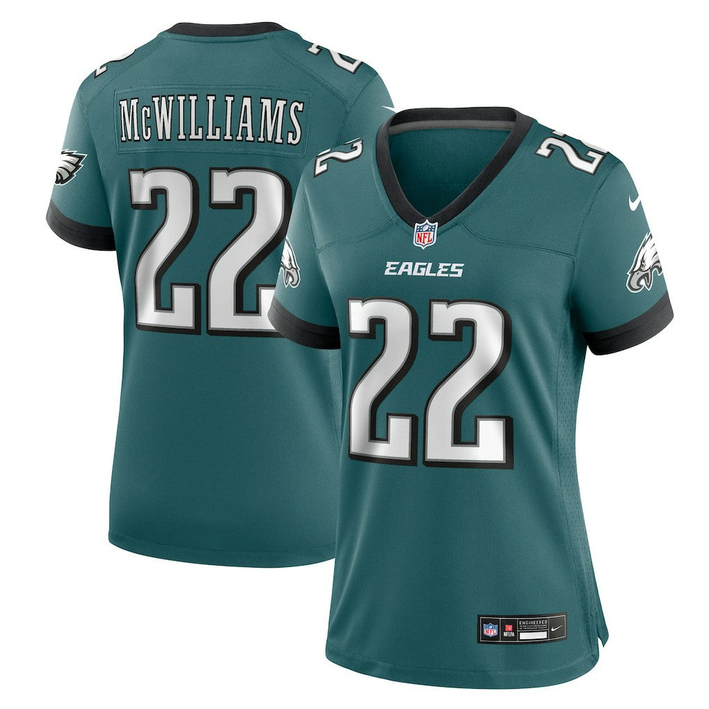 Philadelphia Eagles Mac McWilliams  Women's Team Game Jersey | NFL Outlet