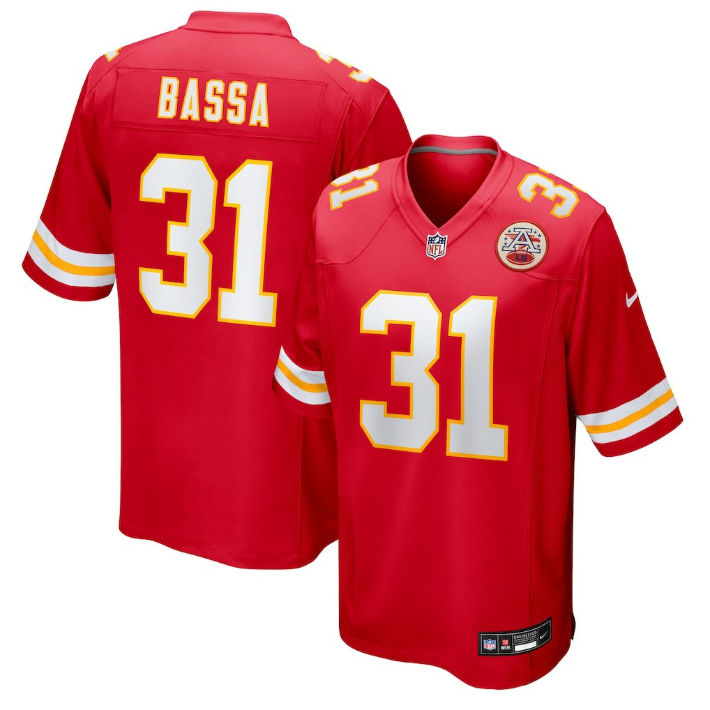 Kansas City Chiefs Jeffrey Bassa  Team Game Jersey | NFL New