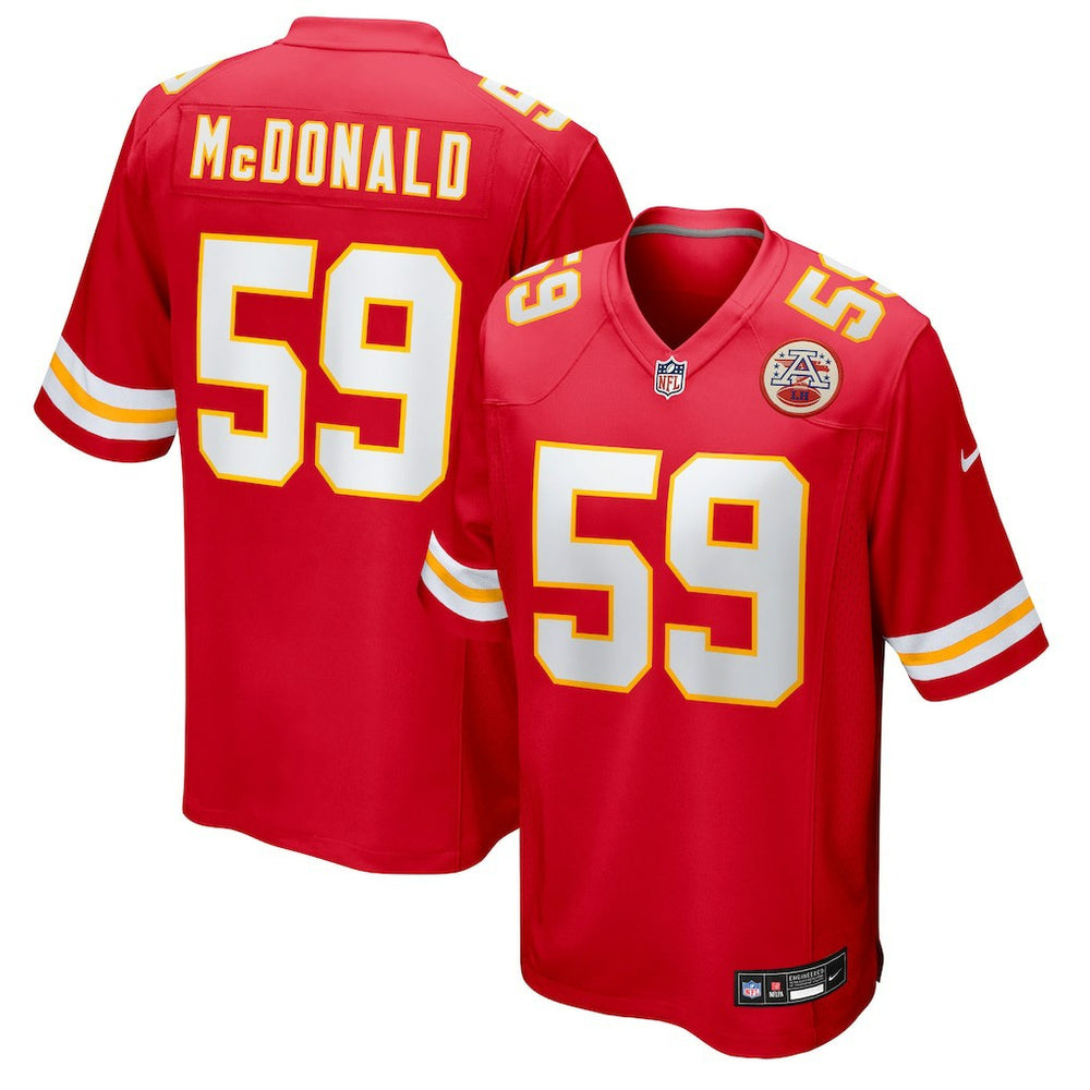 Kansas City Chiefs Cooper McDonald  Team Game Jersey | NFL Outlet