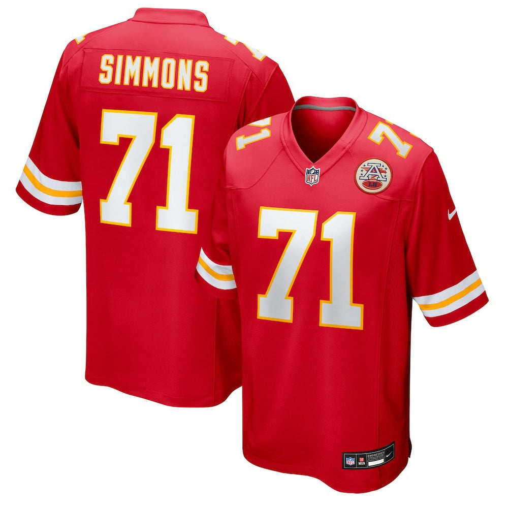 Kansas City Chiefs Josh Simmons  Team Game Jersey | NFL Discount