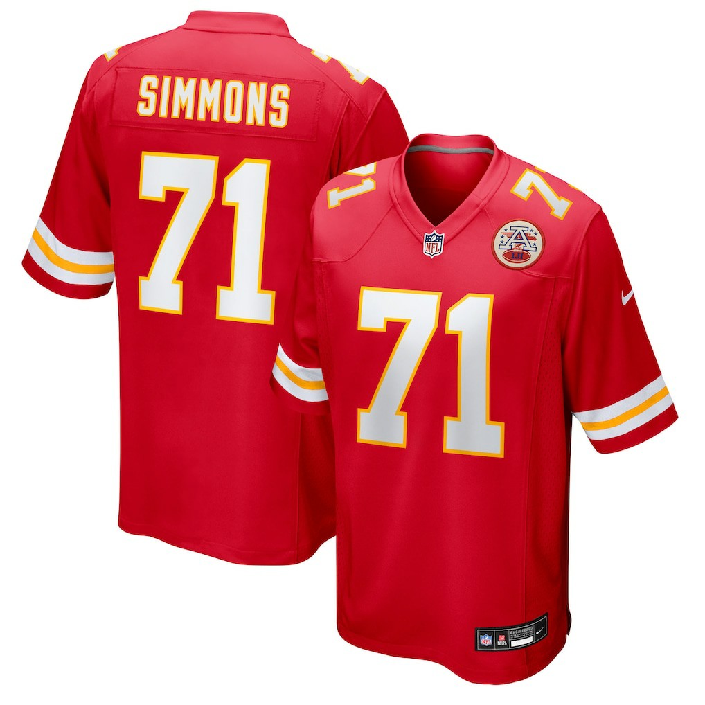 Kansas City Chiefs Josh Simmons  Team Game Jersey | NFL Discount