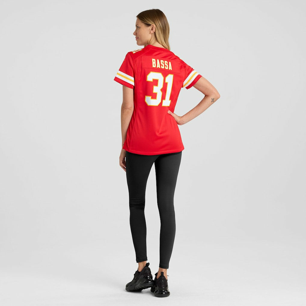 Kansas City Chiefs Jeffrey Bassa  Women's Team Game Jersey | NFL Online