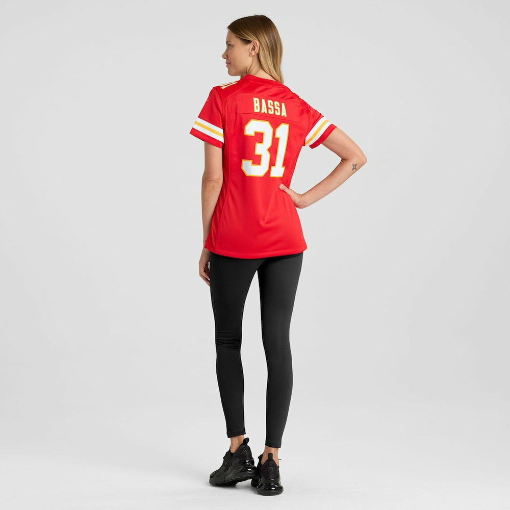 Kansas City Chiefs Jeffrey Bassa  Women's Team Game Jersey | NFL Online