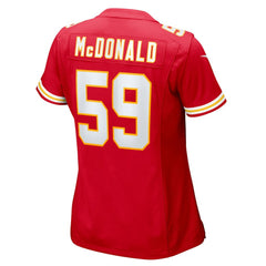 Kansas City Chiefs Cooper McDonald  Women's Team Game Jersey | NFL Online