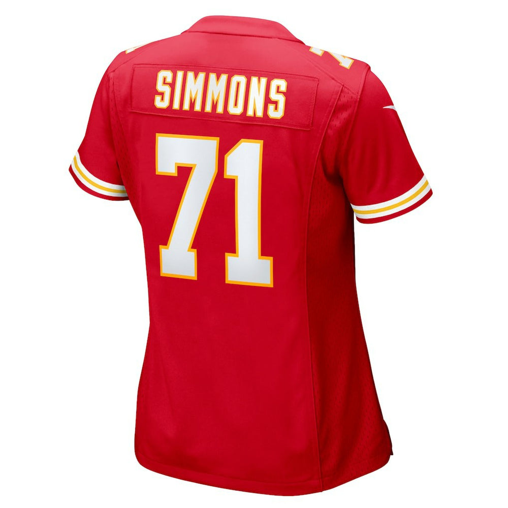 Kansas City Chiefs Josh Simmons  Women's Team Game Jersey | NFL Discount