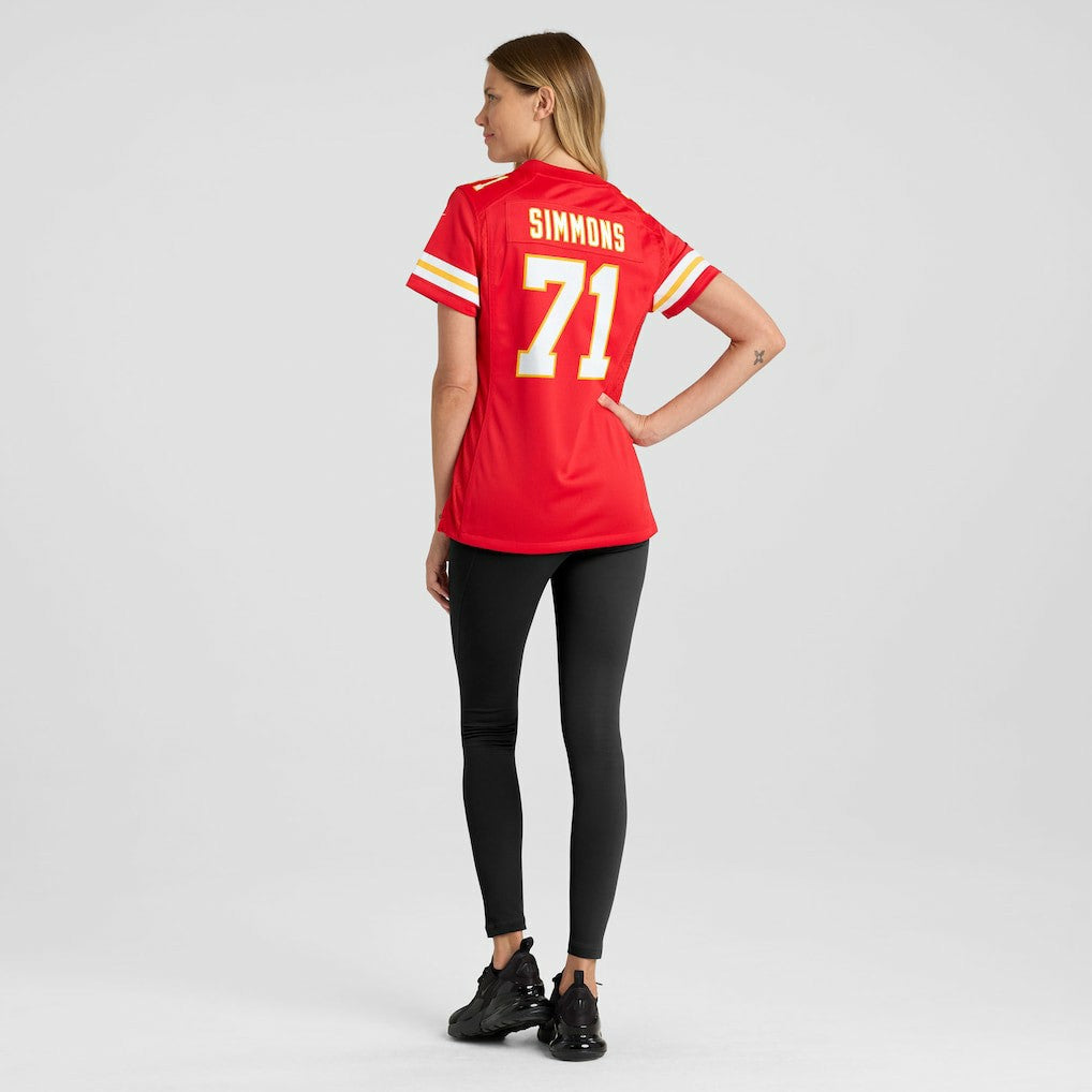 Kansas City Chiefs Josh Simmons  Women's Team Game Jersey | NFL Discount