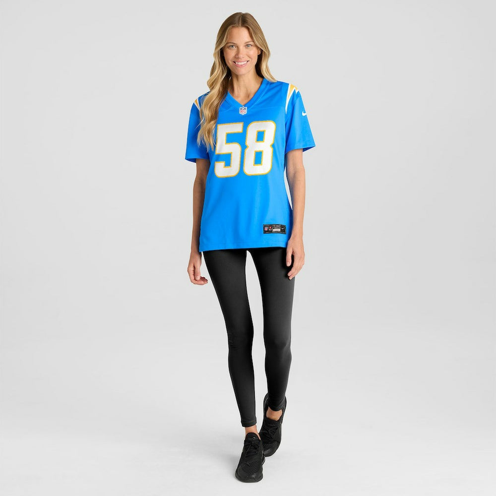 Los Angeles Chargers Marlowe Wax  Women's Team Game Jersey | NFL Near me