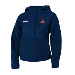 St. Louis Cardinals Columbia Women's Cloud Point Hooded Fleece Half-Snap Pullover Jacket - MLB Jackets