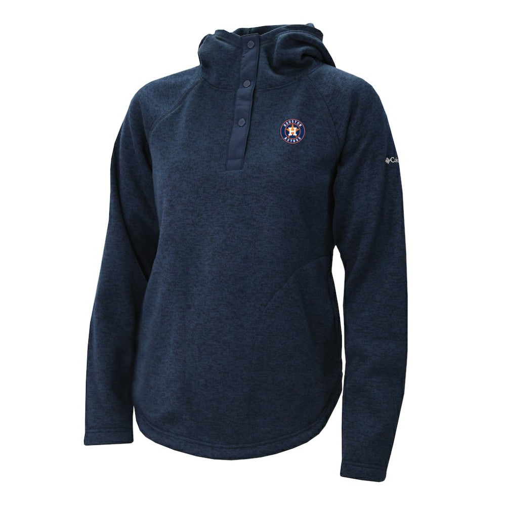 Houston Astros Columbia Women's Half-Snap Pullover Hoodie - MLB Hoodies