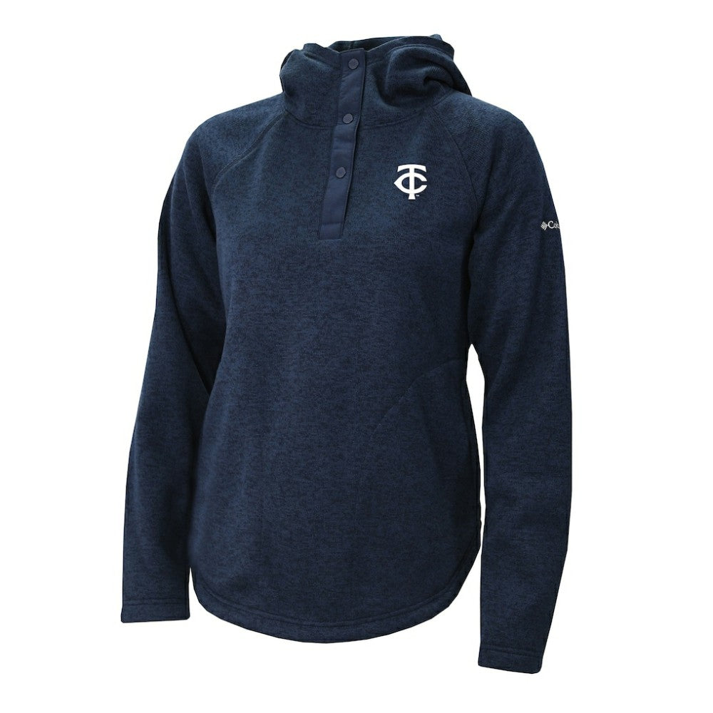 Minnesota Twins Columbia Women's Half-Snap Pullover Hoodie - MLB Hoodies