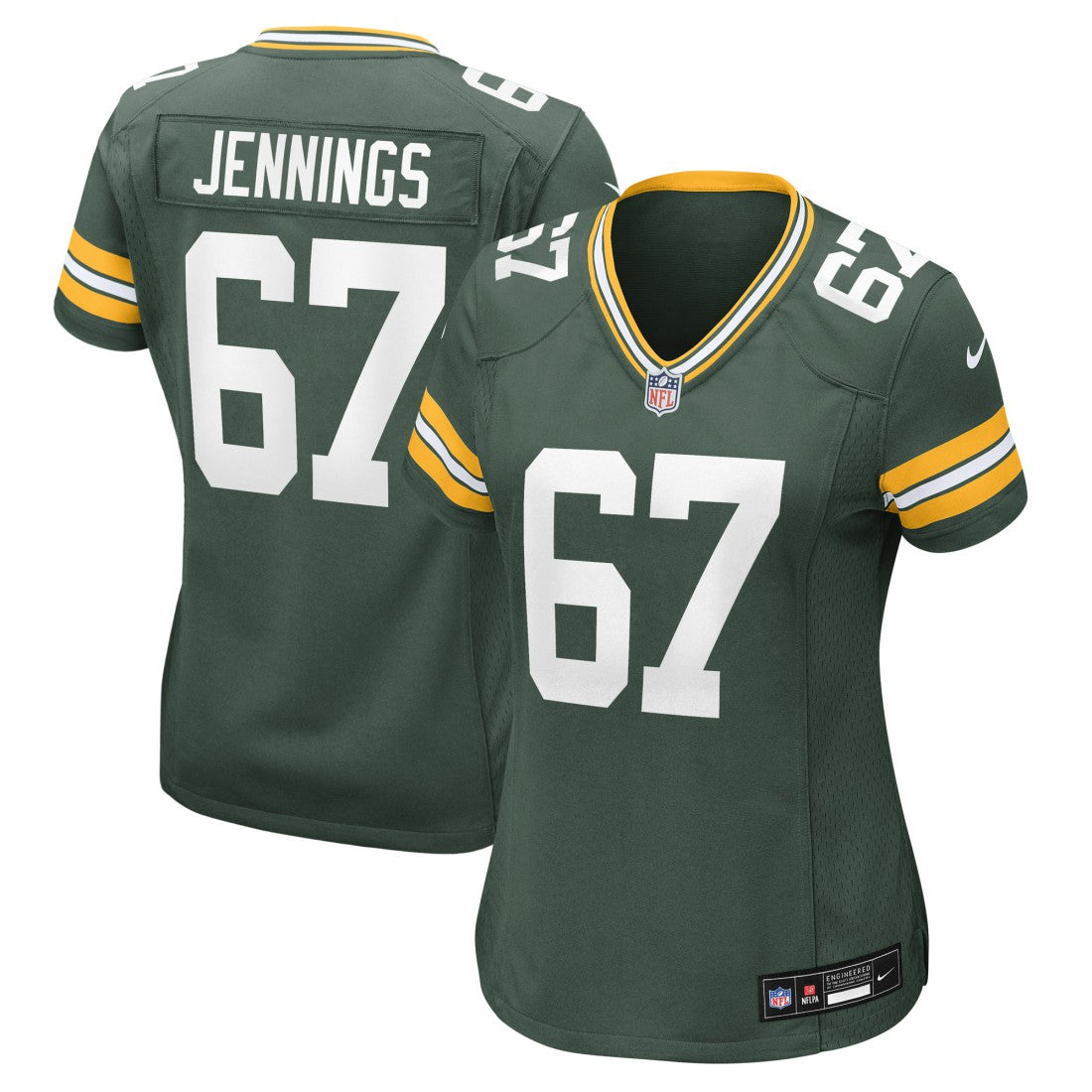 Green Bay Packers Donovan Jennings  Women's Team Game Jersey | NFL Near me