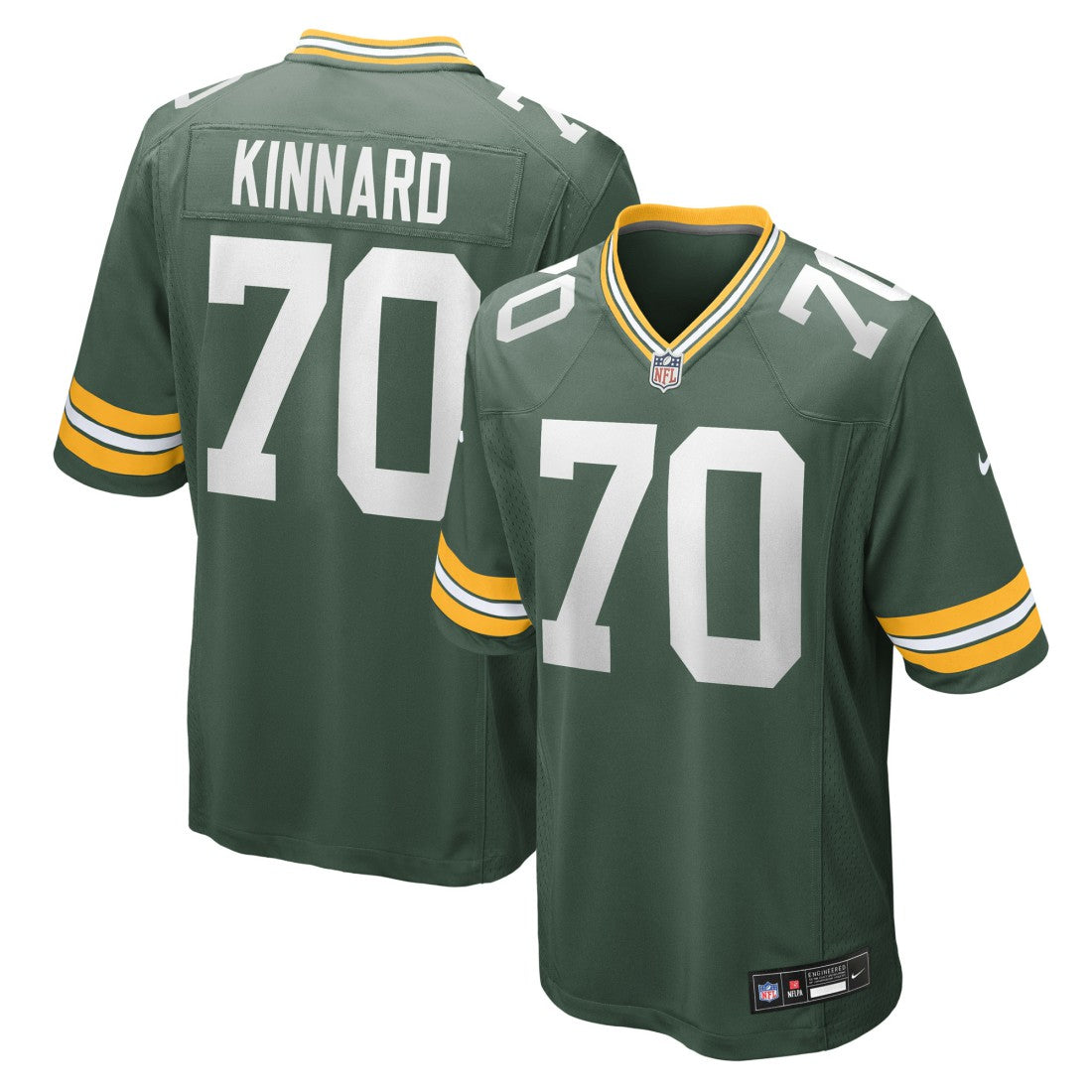 Green Bay Packers Darian Kinnard  Team Game Jersey | NFL New
