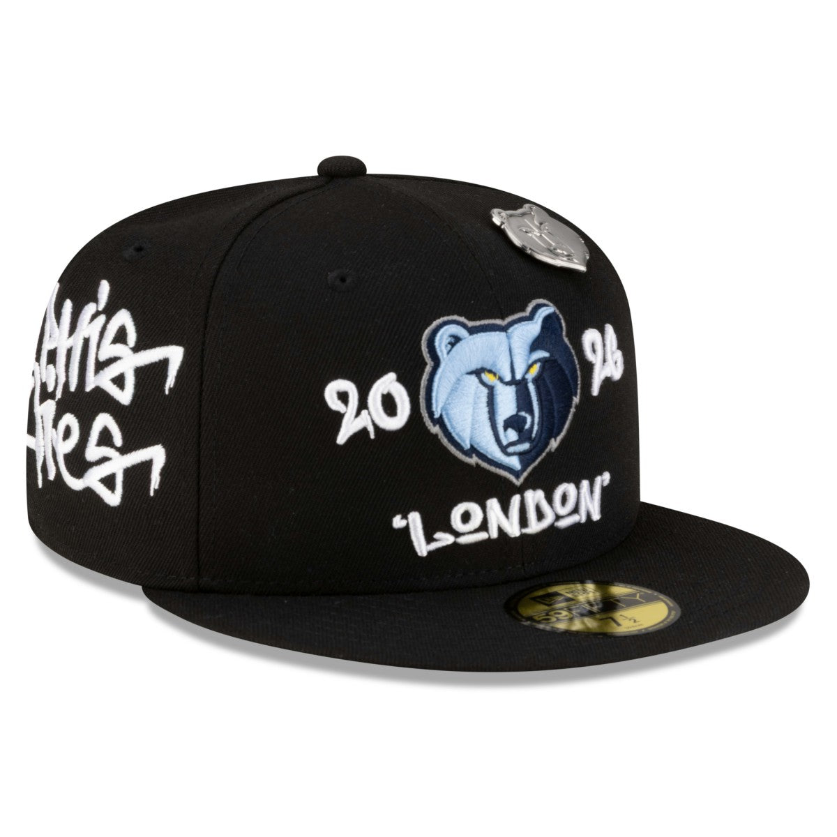 Black Memphis Grizzlies 2026 NBA Global Games London 59FIFTY Fitted Hat | NBA