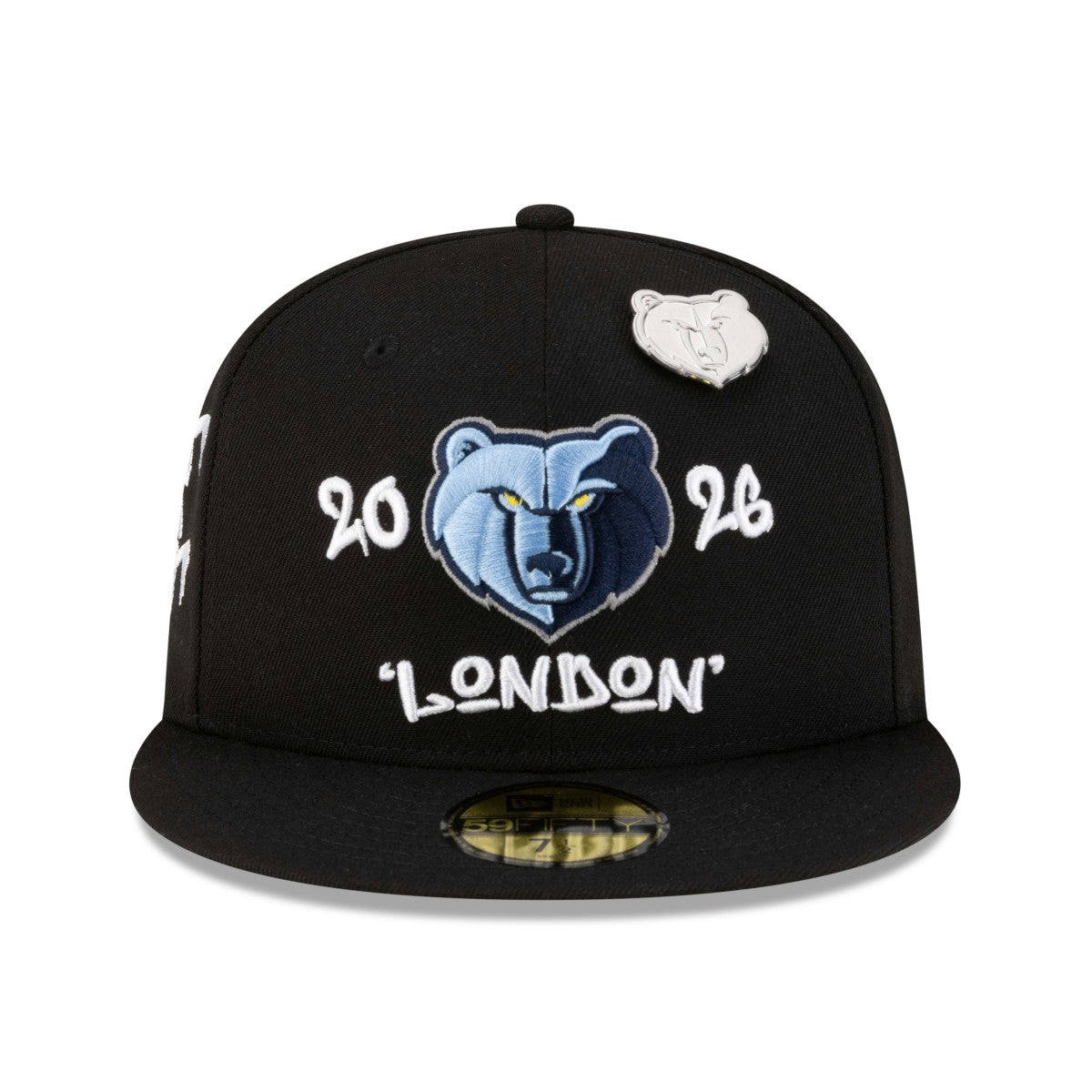 Black Memphis Grizzlies 2026 NBA Global Games London 59FIFTY Fitted Hat | NBA