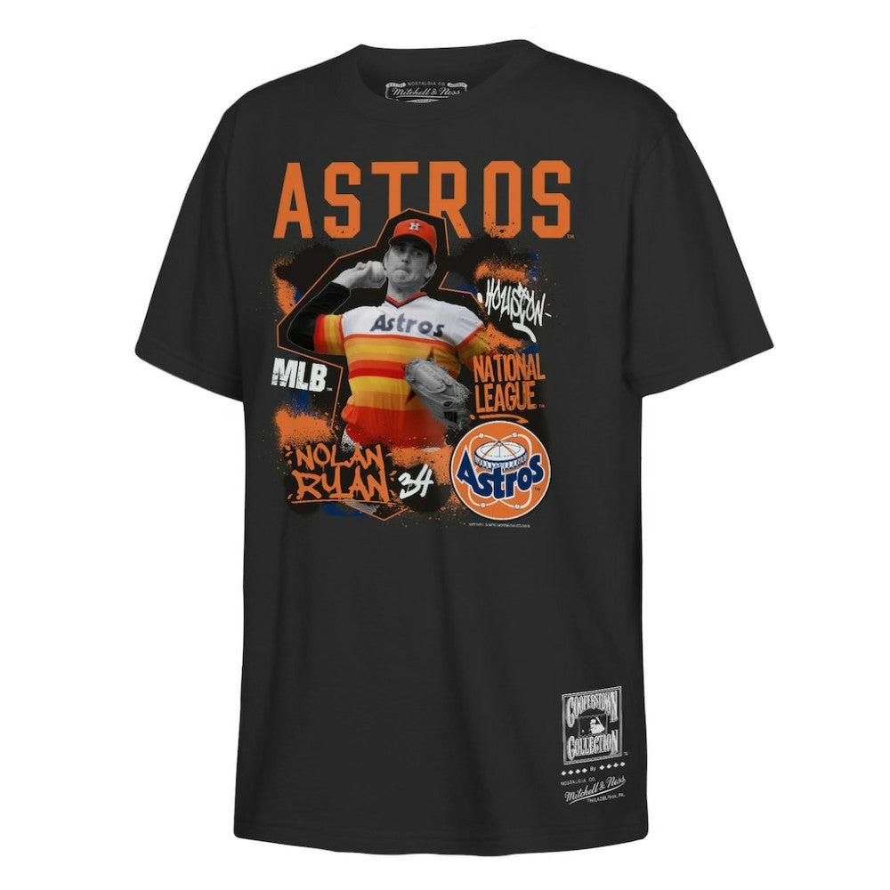 Nolan Ryan Houston Astros Mitchell & Ness Youth Cooperstown Star Moment T-Shirt - MLB T-shirts