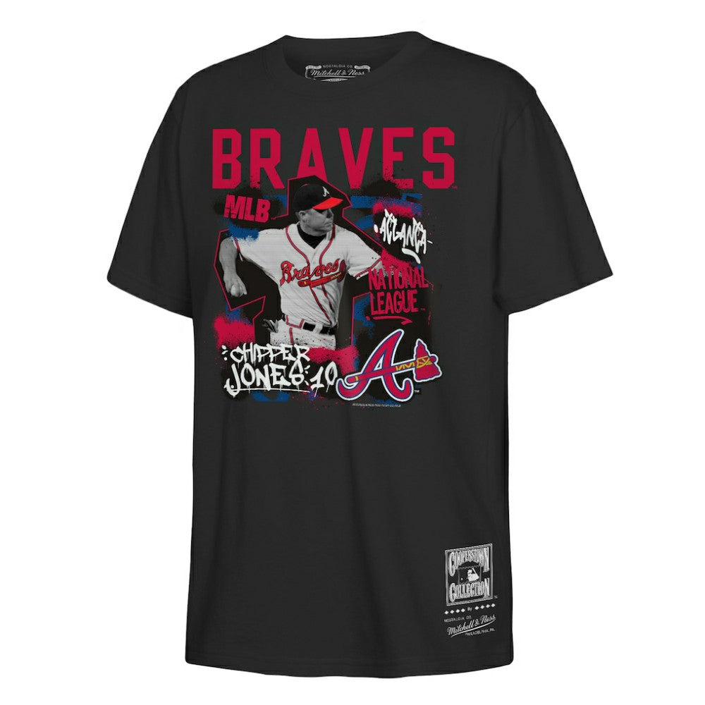 Chipper Jones Atlanta Braves Mitchell & Ness Youth Cooperstown Star Moment T-Shirt - MLB T-shirts