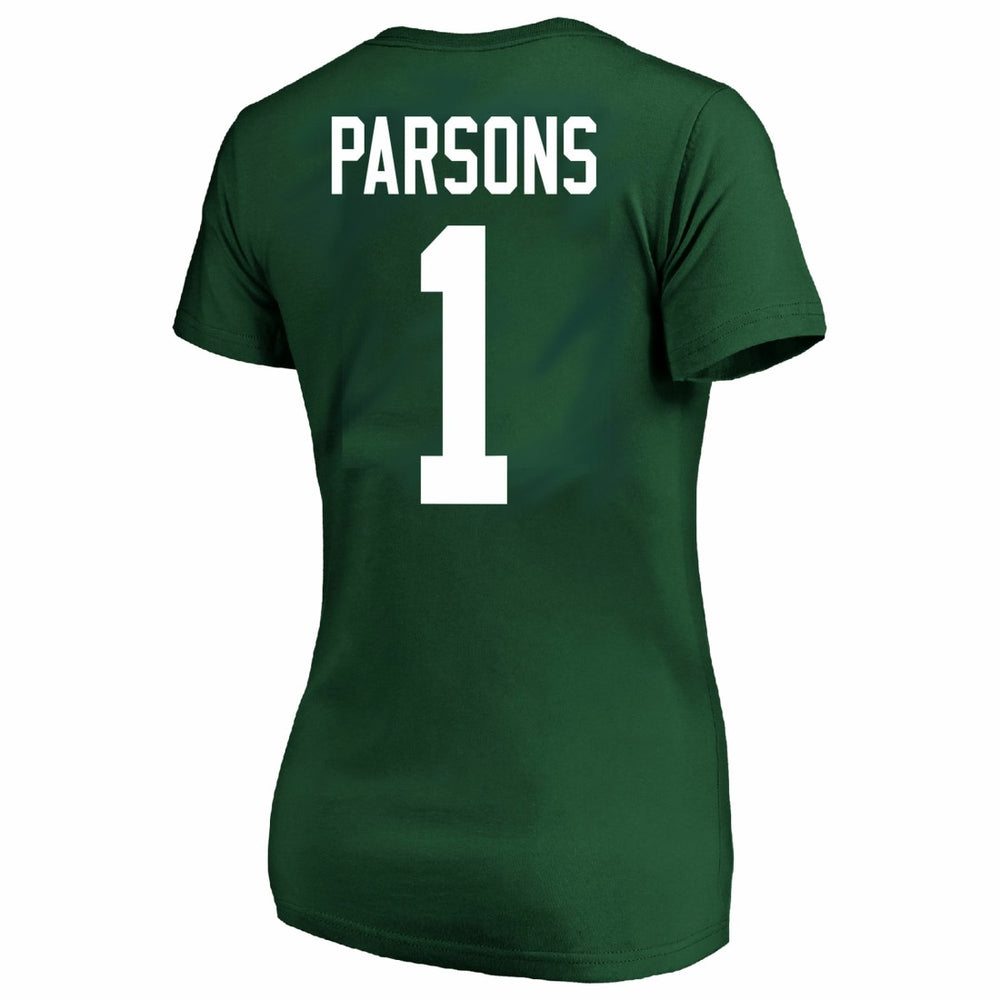 Green Bay Packers Micah Parsons  Women's Plus Size Name & Number V-Neck T-Shirt | NFL Sale