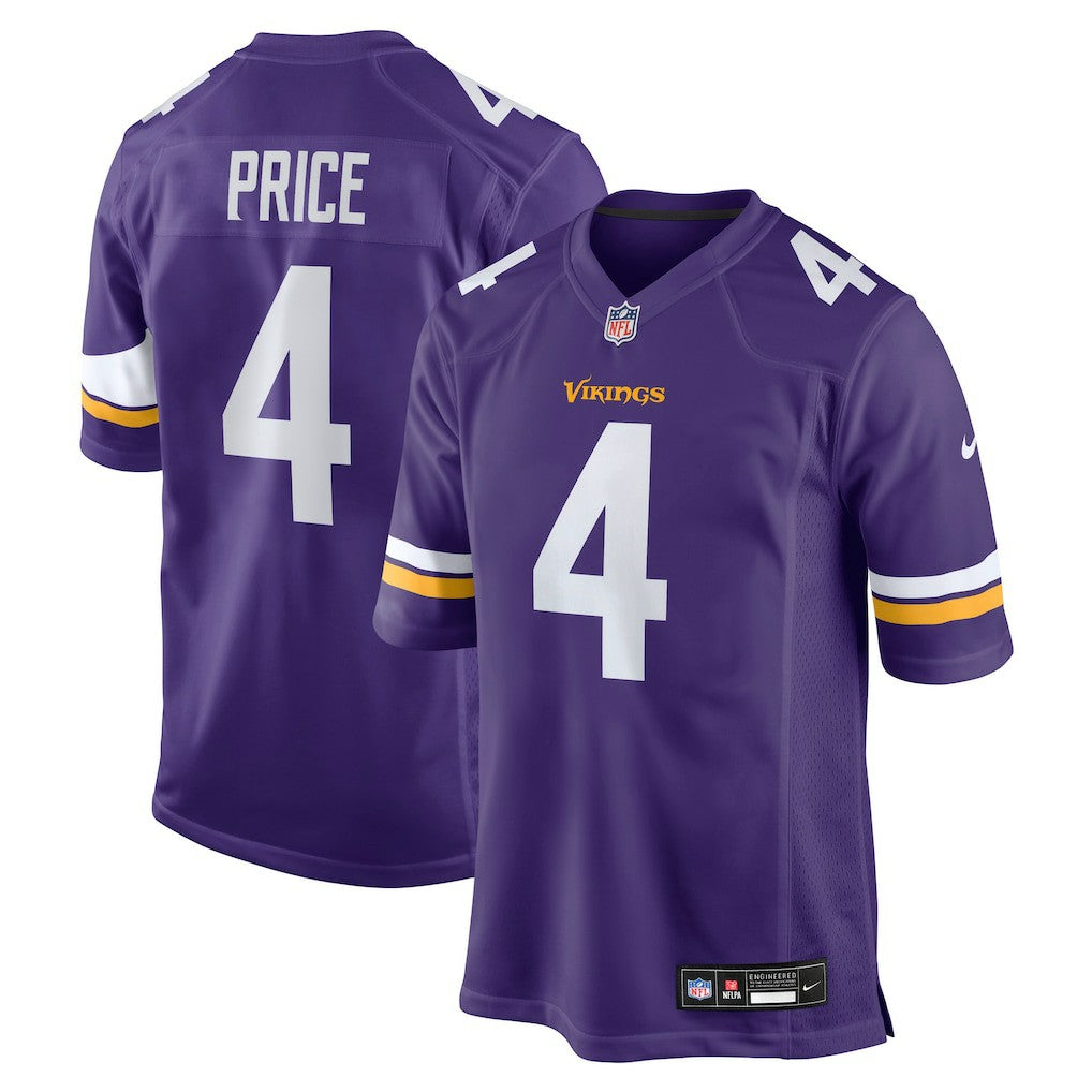 Minnesota Vikings Myles Price  Team Game Jersey | NFL Hot