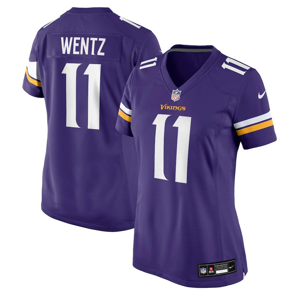 Minnesota Vikings Carson Wentz  Women's Team Game Jersey | NFL Outlet