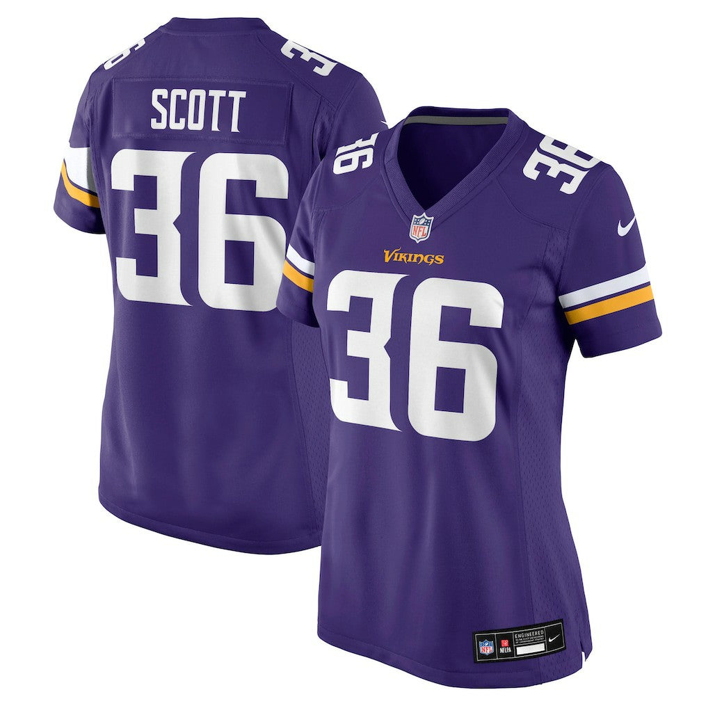 Minnesota Vikings Zavier Scott  Women's Team Game Jersey | NFL Outlet