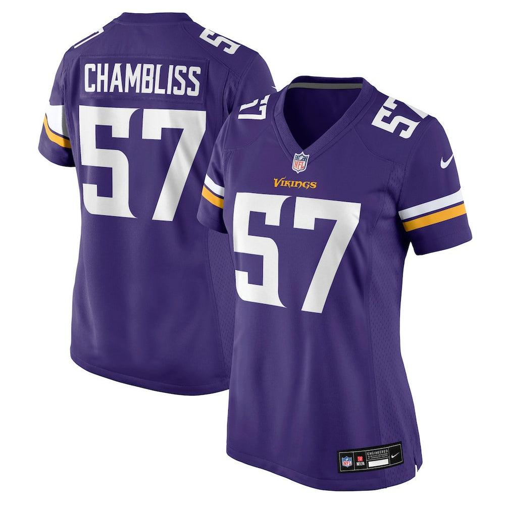 Minnesota Vikings Chaz Chambliss  Women's Team Game Jersey | NFL Sale