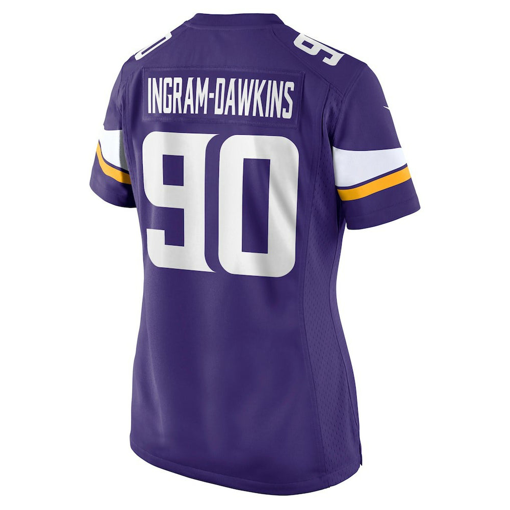 Minnesota Vikings Tyrion Ingram-Dawkins  Women's Team Game Jersey | NFL US