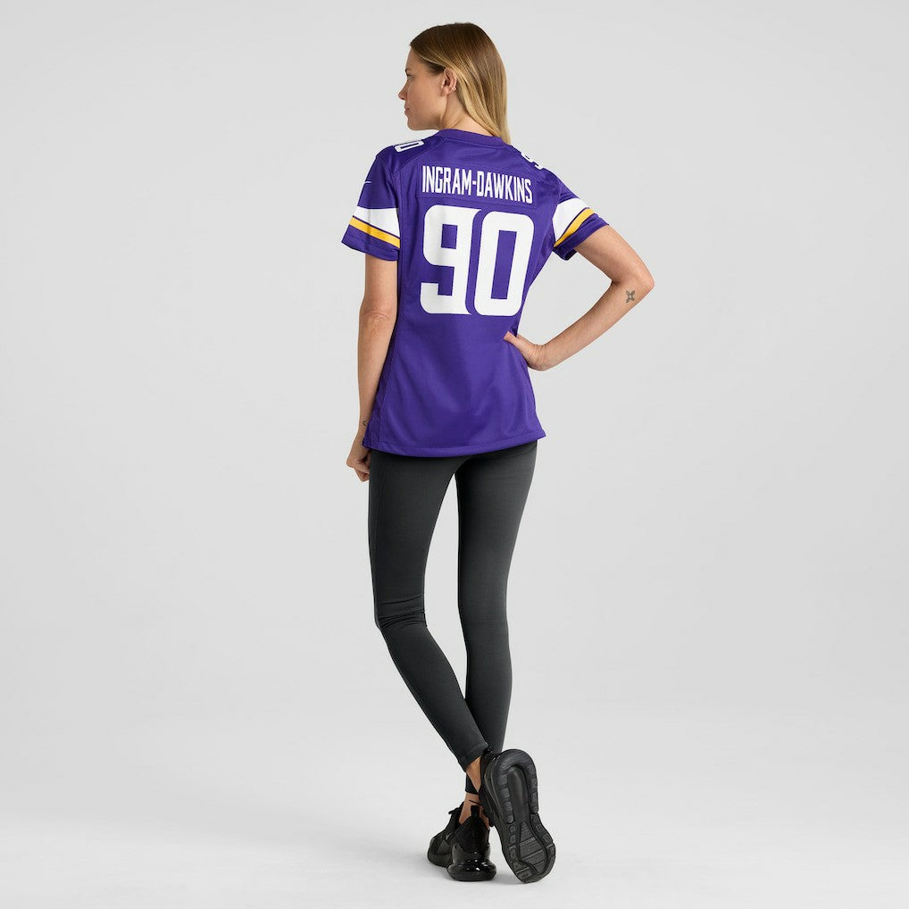 Minnesota Vikings Tyrion Ingram-Dawkins  Women's Team Game Jersey | NFL US