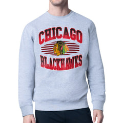 Chicago Blackhawks Starter Team Grit Graphic Fleece Pullover Sweatshirt -  NHL Sweatshirts