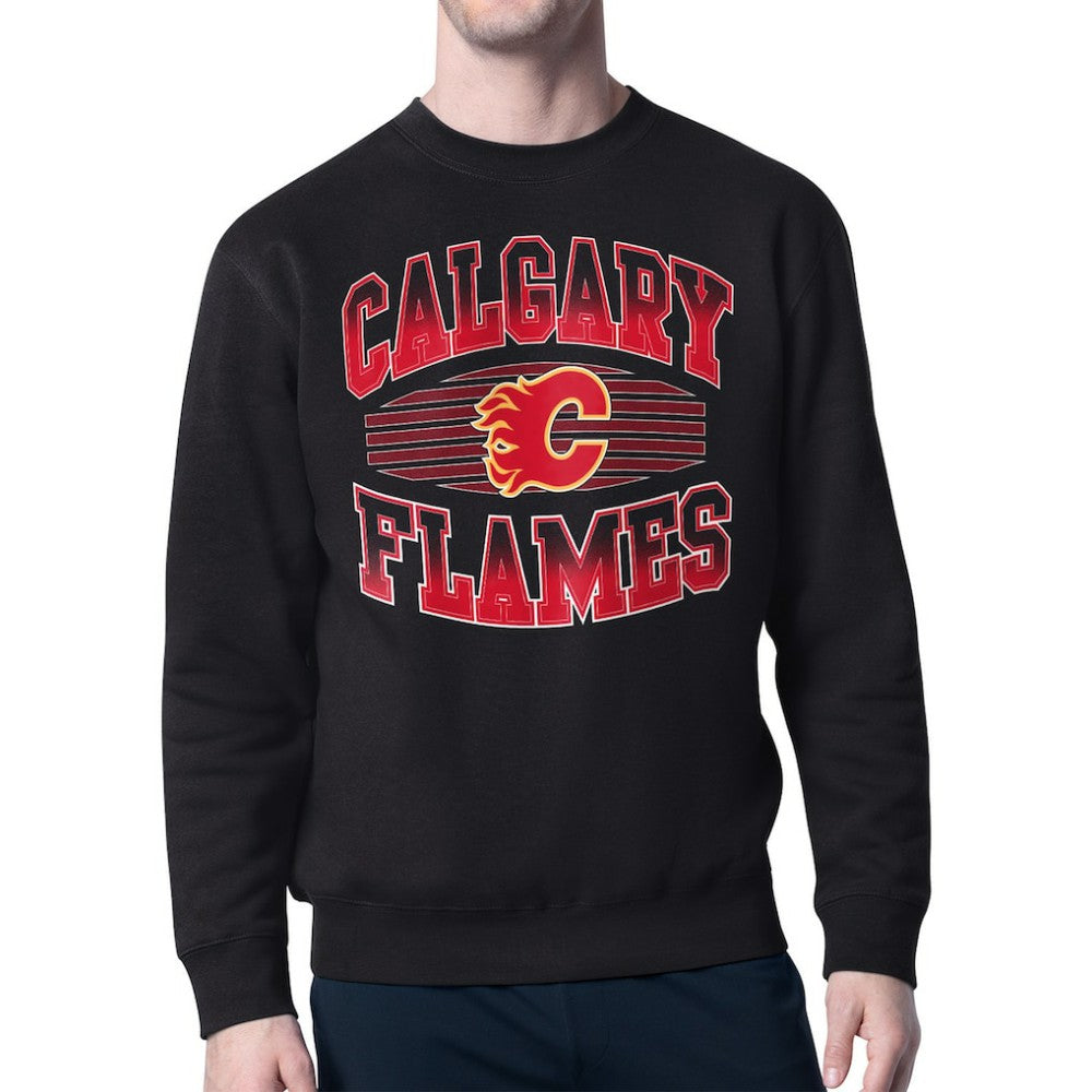 Calgary Flames Starter Team Grit Graphic Fleece Pullover Sweatshirt -  NHL Sweatshirts