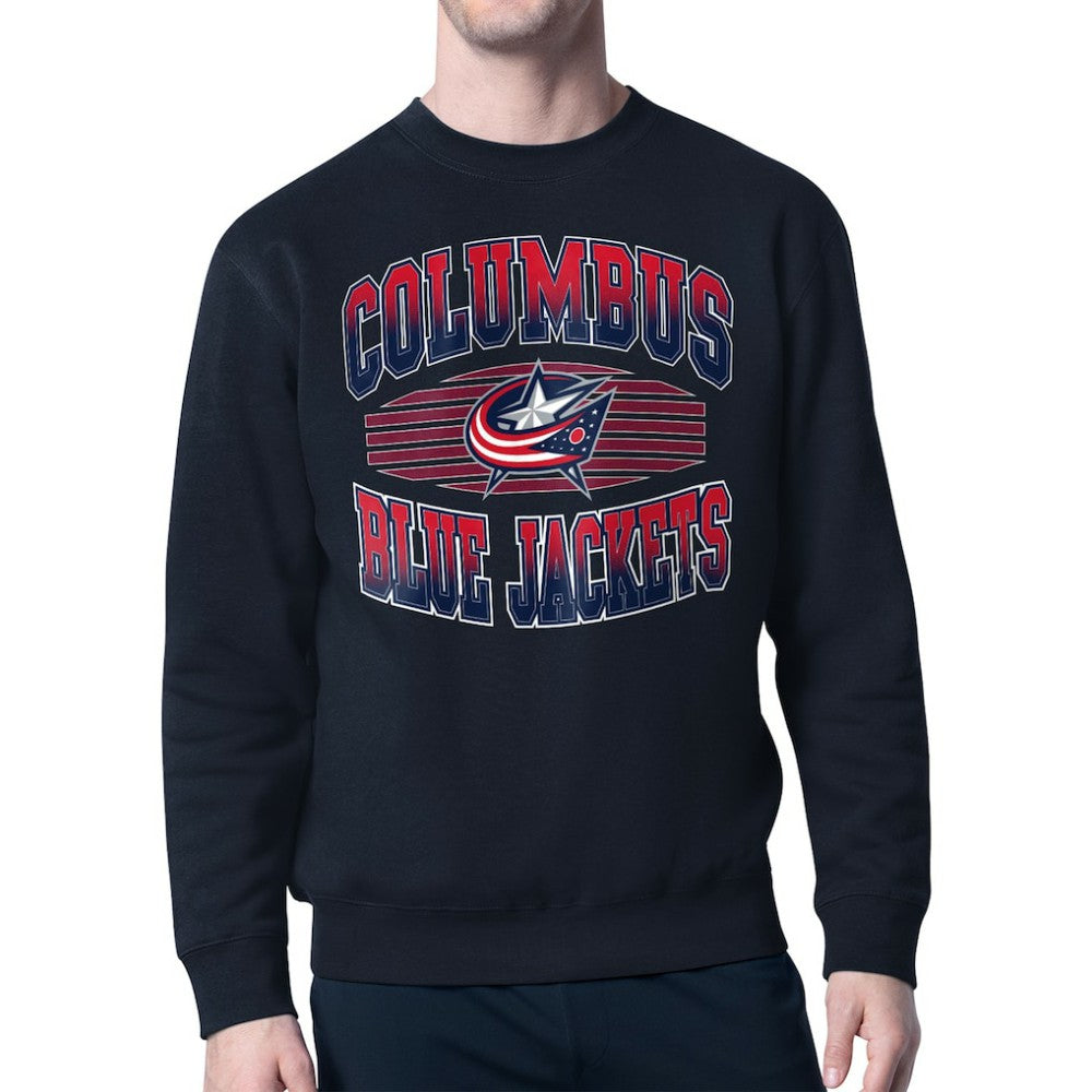 Columbus Blue Jackets Starter Team Grit Graphic Fleece Pullover Sweatshirt -  NHL Sweatshirts