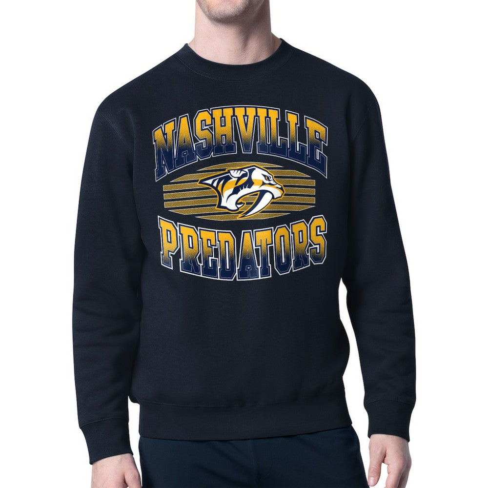 Nashville Predators Starter Team Grit Graphic Fleece Pullover Sweatshirt -  NHL Sweatshirts